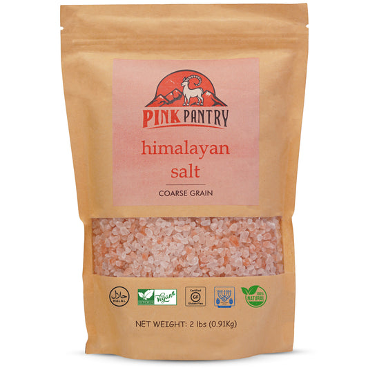 Himalayan Pink Salt (Coarse Grain) 2 lbs (0.91 kg)
