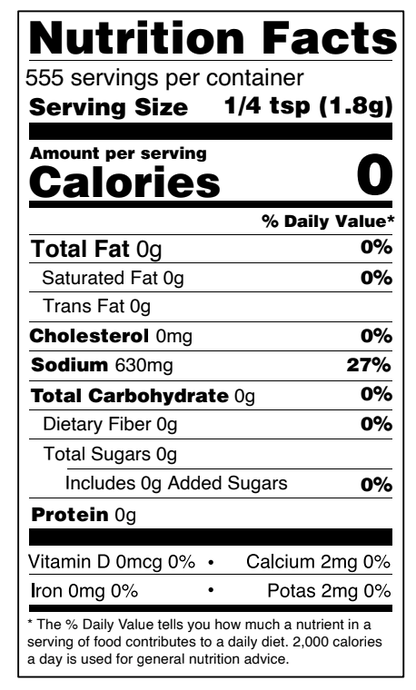 Himalayan Pink Salt (Fine Grain) 2 lbs (0.91 kg)